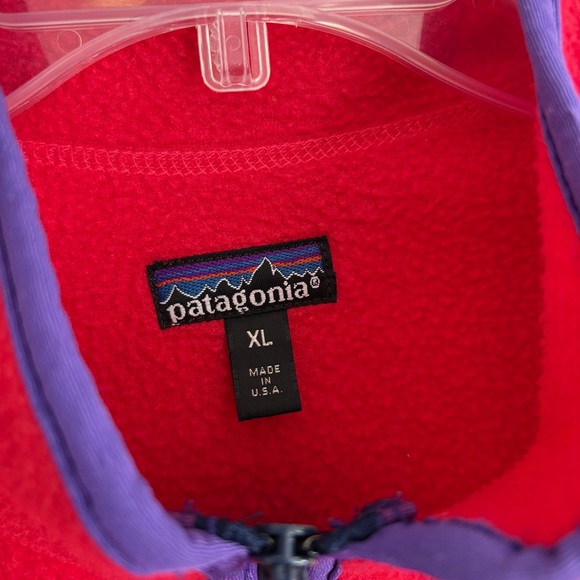 Patagonia Synchilla Red and Purple Fleece Vest - Picture 2 of 6